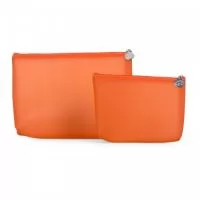 NECESSAIRE TRANSPARENTE FOSCO  COLORIDO PERSONALIZADO COM LOGO 