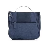 Nécessaire organizadora em tecido nylon Oxford, possui bolso frontal e alça superior, parte interna com gancho plástico; bolso interno superior em nylon e bolso de tela ambos com zíper; bolso inferior aberto de tela com 4 divisões de bolsos também em tela. Perfeita para lhe acompanhar em viagens e até mesmo transportar seus itens pessoais do dia a dia com organização e praticidade.