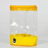Necessaire confeccionada em Nylon70  com transparencia em cristal, em todas as cores e tamanhos a definir.