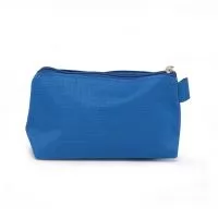 Nécessaire de nylon com alça pequena para acesso de chaveiro ou gancho.