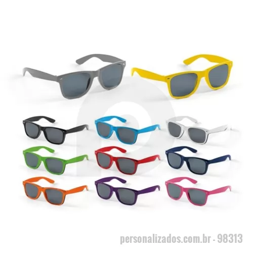 Óculos de Plástico personalizado - Óculos de sol em PC. Lentes de categoria 3 com UV400 de proteção, em conformidade com as normas EN ISO 12312-1. 146 x 49 x 150 mm SPOT
