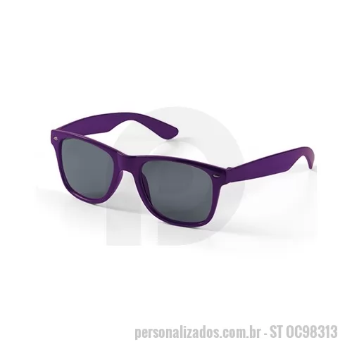 Óculos de sol personalizado - Oculos Feminino Personalizados para Brindes, Cores Preto, azul, vermelho, branco, amarelo, rosa, azul claro e verde claro, Material ABS, Proteção UV Sim
