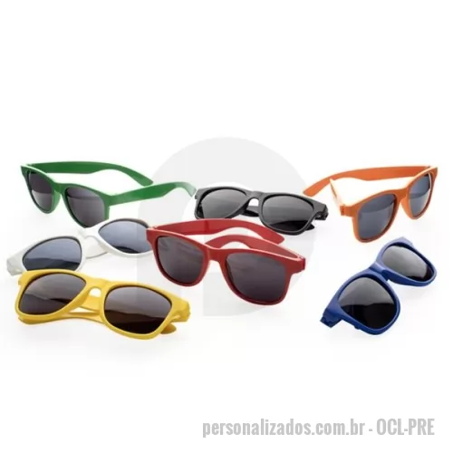 Óculos de sol personalizado - Óculos de Sol de Plástico