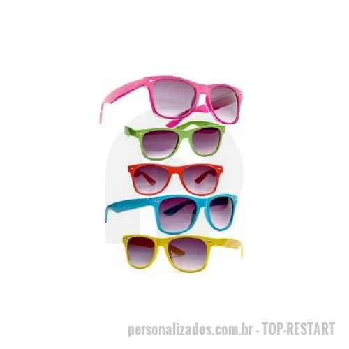 Óculos de sol personalizado - Óculos de sol, estilo Restart com proteção UV 400. Diversas cores disponíveis.
