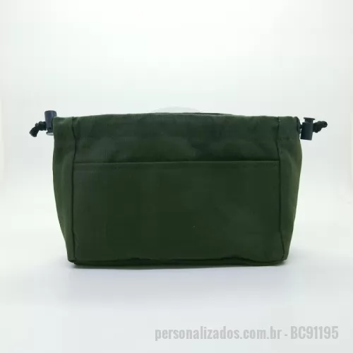 Organizador personalizado - BOLSA ORGANIZADORA 23X16X8 CM EM LONA
