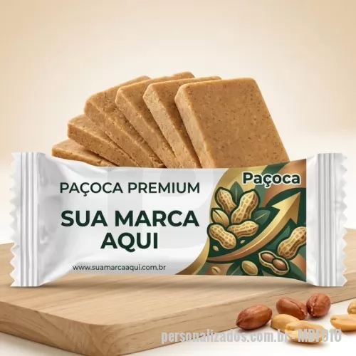 Paçoca personalizada - Paçocas Personalizados em Tabletes é uma ótima opção de brinde promocional e uma ferramenta perfeita para fidelizar o seu cliente.