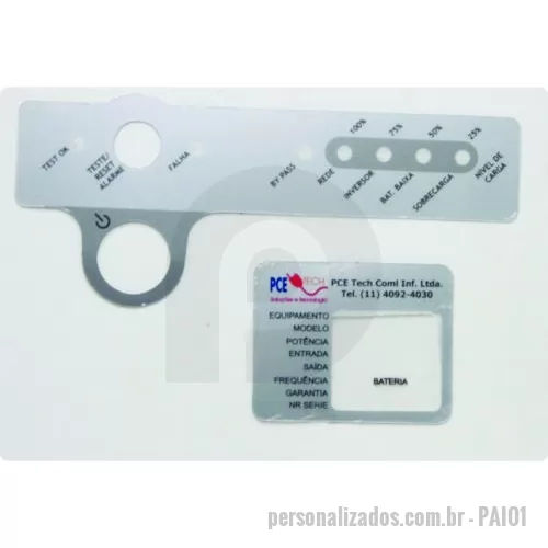Painéis personalizado - Painéis em FILME DE POLICABONATO