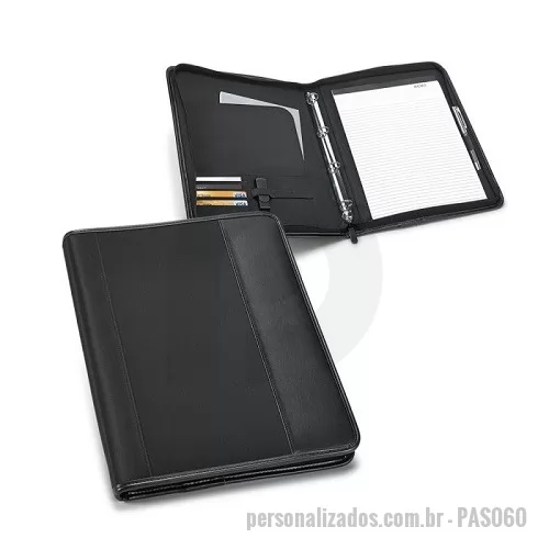 Pasta executiva personalizada - Pasta Convenção com Bloco de Anotações e Porta Cartões