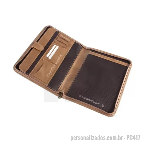 Pasta para congresso ou convenção personalizada - PASTA PARA CONVENÇÃO COURO PERSONALIZADO  