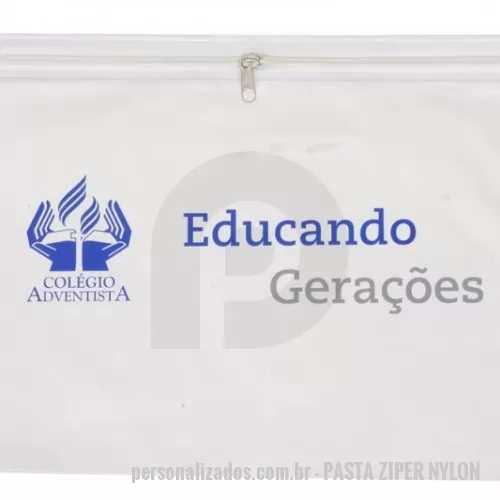 Pasta personalizada - PASTA ZIPER NYLON