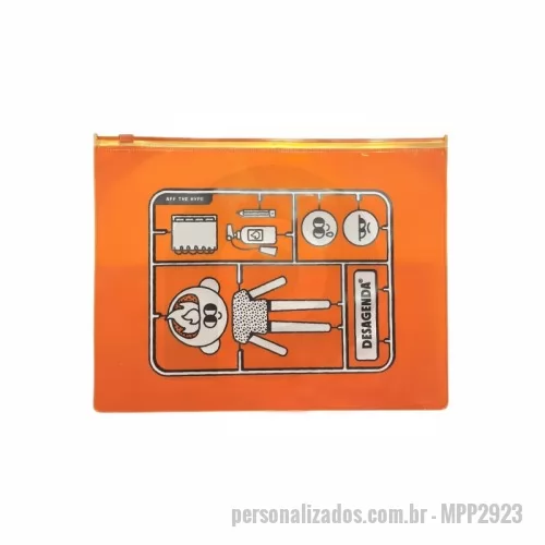 Pasta zip zap personalizada - Pasta zipzap personalizada - PVC - Medida: 29x23