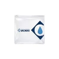 Estojo Zip Zap Personalizado – Material em PVC. Medida 15x15 cm – Solda Reforçada – Cursor Plástico – Logo de sua preferência.