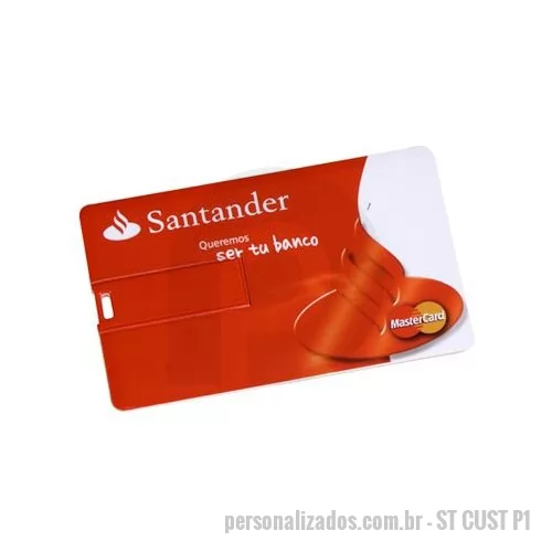 Pen Drive Cartão personalizado - Com amplo espaço para inserção de logotipo customizado impulsionando a visibilidade de sua marca, o pen drive cartão personalizado 4GB é a opção certa de brinde para ações de marketing durante feiras e eventos. De baixo custo, o pen drive cartão pers