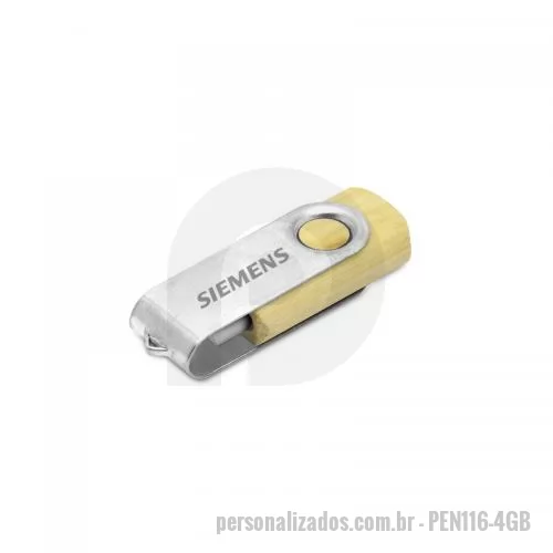 Pen Drive personalizado - Pen Drive Bambu 4GB Personalizado