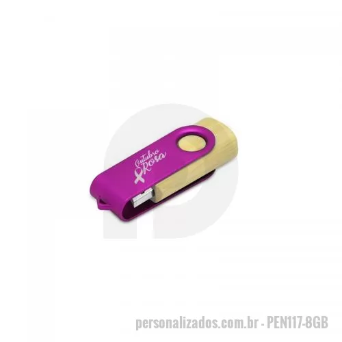 Pen Drive personalizado - Pen Drive Bambu 8GB Personalizado