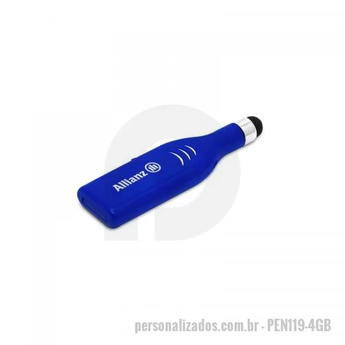 Pen Drive personalizado - Pen Drive 4GB com Ponteira Touch Personalizado