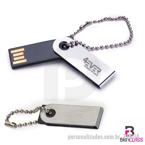 Pen Drive personalizado - Pen drive Personalizado Giratório 04,08, 16 e 32 GB