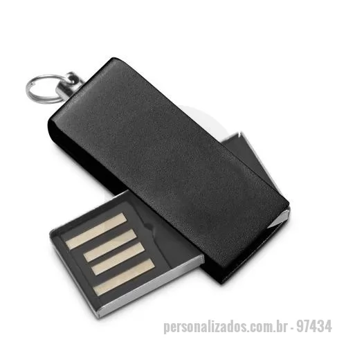 Pen Drive personalizado - Pen Drive UDP mini com 8GB em alumínio. Fornecida em caixa em PP. 