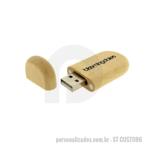 Pen Drive personalizado - Pen drive 4 gb em Madeira Personalizado, Peso 24 gramas., Dimensões 6,4 x 2,8 x 1,3 cm., Materia Prima Madeira, Capacidade 4GB, Garantia 05 anos