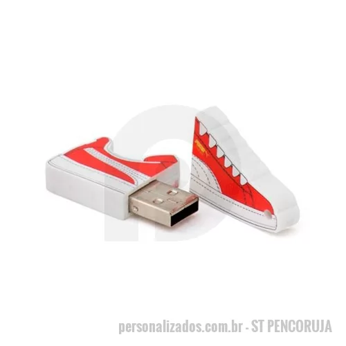 Pen Drive personalizado - Pen drive emborrachado personalizado, em 2D resistente e com ótima área para a divulgação da marca, produto ou projeto. É sem dúvida a opção ideal para ações de marketing