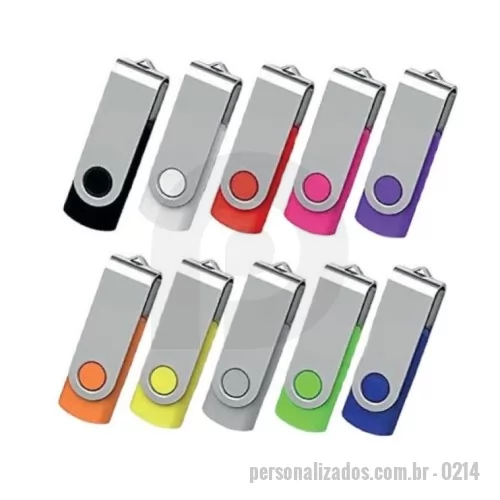 Pen Drive personalizado - Pendrive personalizado para brindes corporativos e promocionais. Ideal para empresas, eventos e revendedores