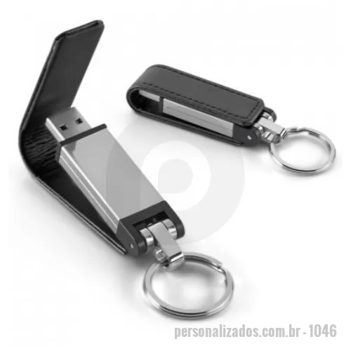 Pen Drive personalizado - Pen drive em c. sintético com capacidade de 16GB. 80 x 21 x 16 mm