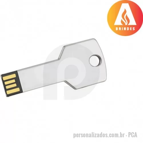 Pen Drive personalizado - Pen drive no formato de chave 4 ou 8gb