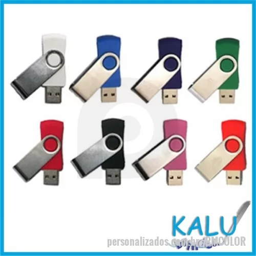 Pen Drive personalizado - Pen Drive Giratório
