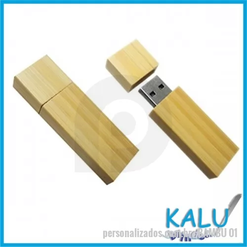 Pen Drive personalizado - PEN DRIVE BAMBU