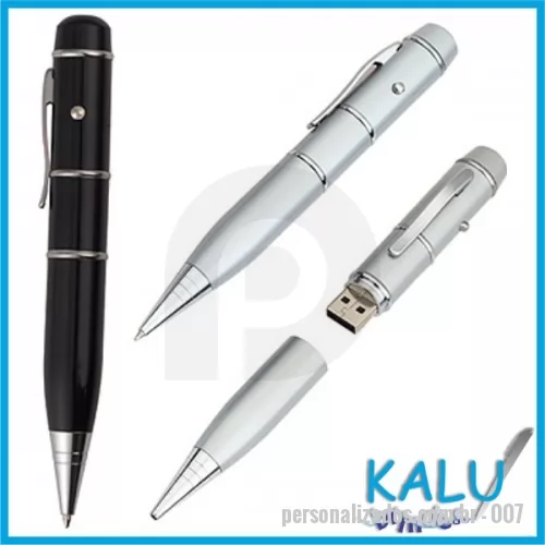 Pen Drive personalizado - PEN DRIVE CANETA COM LASER