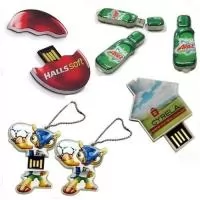 Pen drive estilizado no formato que solicitar material acrílico com capacidade de 4gb de memória 