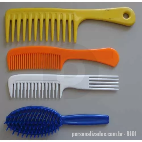 Pente personalizado - PENTE PLASTICO DIVERSOS MODELOS- GRAVAÇÃO EM SILK