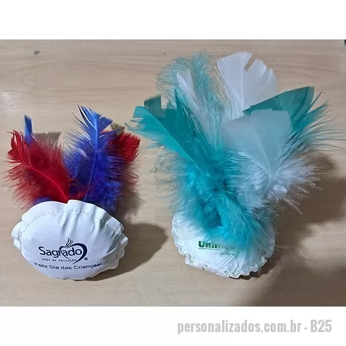 Peteca personalizada - PETECA GRAVAÇÃO EM TINTA.
