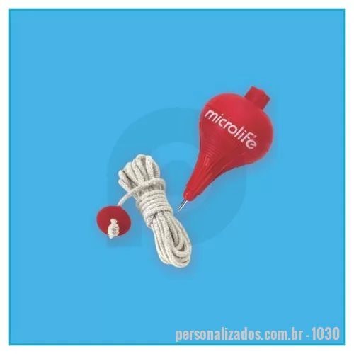 Pião personalizado - Pião injetado em plástico com área para impressão de logomarca.