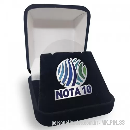Pin personalizado - Pin em aço escovado, recorte especial, com pintura automotiva 7 cores, fecho pino e borboleta.   *Embalagem não Inclusa