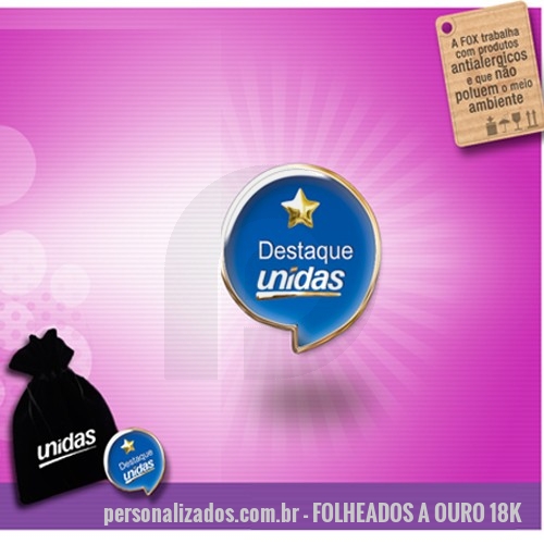 Pin Personalizado - FOLHEADOS A OURO 18K - PIN PERSONALIZADO LOGO MARCA ...