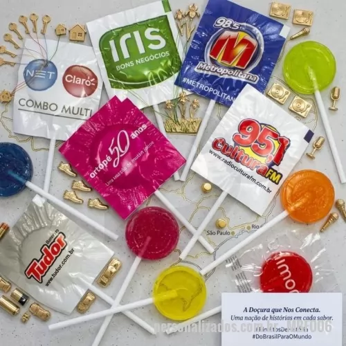 Pirulito personalizado - Pirulito Personalizado Frutpop é uma ótima opção de brinde promocional e uma ferramenta perfeita para fidelizar o seu cliente.