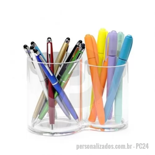 Porta abaixador de língua personalizada - Porta Caneta Personalizado