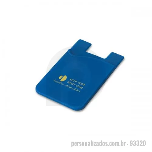 Porta cartão personalizada - Porta cartão Personalizada - 93320 - Porta Cartões de Silicone - 132836 - Porta cartão