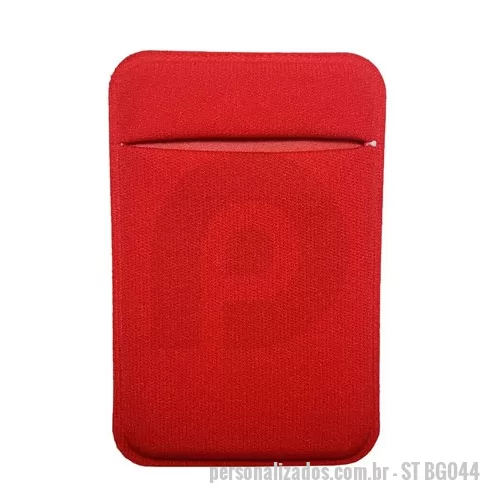 Porta cartão personalizada - Porta Cartão Personalizado em Lycra para Celular, Colorido, com design super moderno, o porta cartão personalizado em Lycra para celular é um brinde útil, de baixo custo e ótimo acabamento. Ideal para guardar cartões e fone de ouvidos.