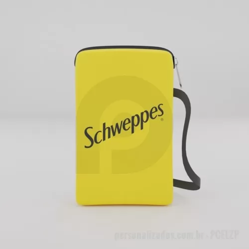 Porta celular de neoprene personalizada - O Porta Celular com Zíper Personalizado é confeccionado em Neoprene de 3mm, um material de alta qualidade que protegerá seu aparelho de sujeiras e contra pequenos impactos.