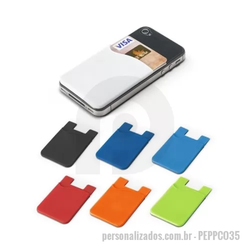 Porta celular personalizada - Porta Cartco Silicone para Celular