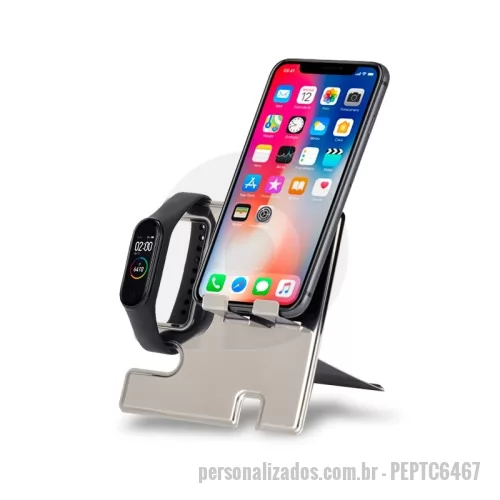 Porta celular personalizada - Porta Celular e Relógio de Metal Personalizado