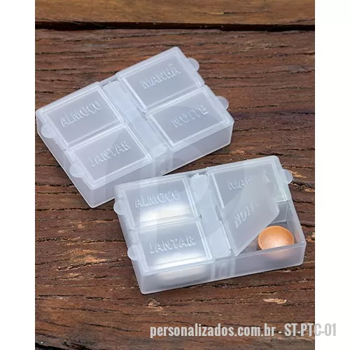 Porta comprimido personalizada - Porta Comprimidos Personalizado, Dimensões 4 x 6 cm.