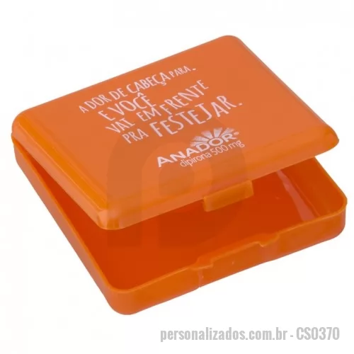 Porta comprimido personalizada - PORTA COMPRIMIDO SEM CAVIDADES (ou Porta-Absorvente)