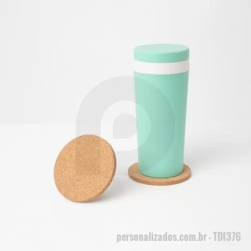 Porta copo ecológico personalizada - Porta copos em cortiça