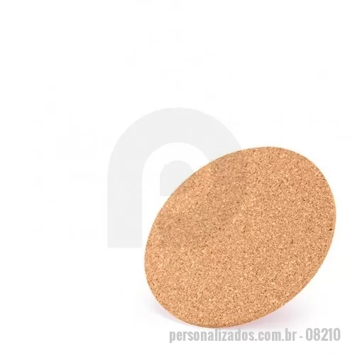 Porta copo personalizada - Porta-copos feito em cortiça com design sustentável e rústico, protege as superfícies contra líquidos e manchas.