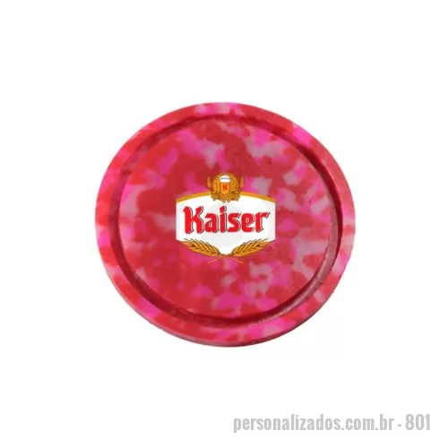 Porta copo personalizada - Green Plasticaria, fabricado 100% com plástico reciclado, produto inovador e eco sustentável, medindo 9,5x9,5cm, a escolha ideal para o meio ambiente e para adequação às estratégias corporativas de ESG.