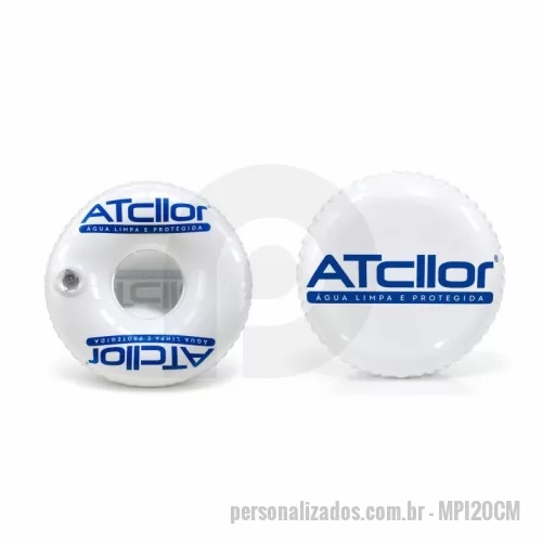 Porta copo personalizada - PORTA COPO INFLÁVEL PERSONALIZADO - 20CM