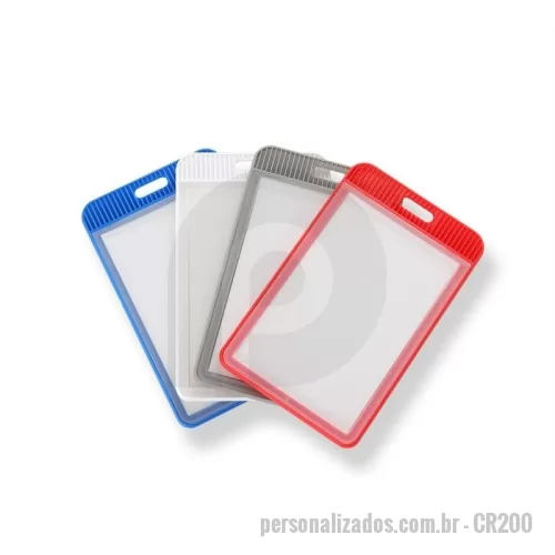 Porta crachá personalizada - Porta Crachá Plástico para Personalização